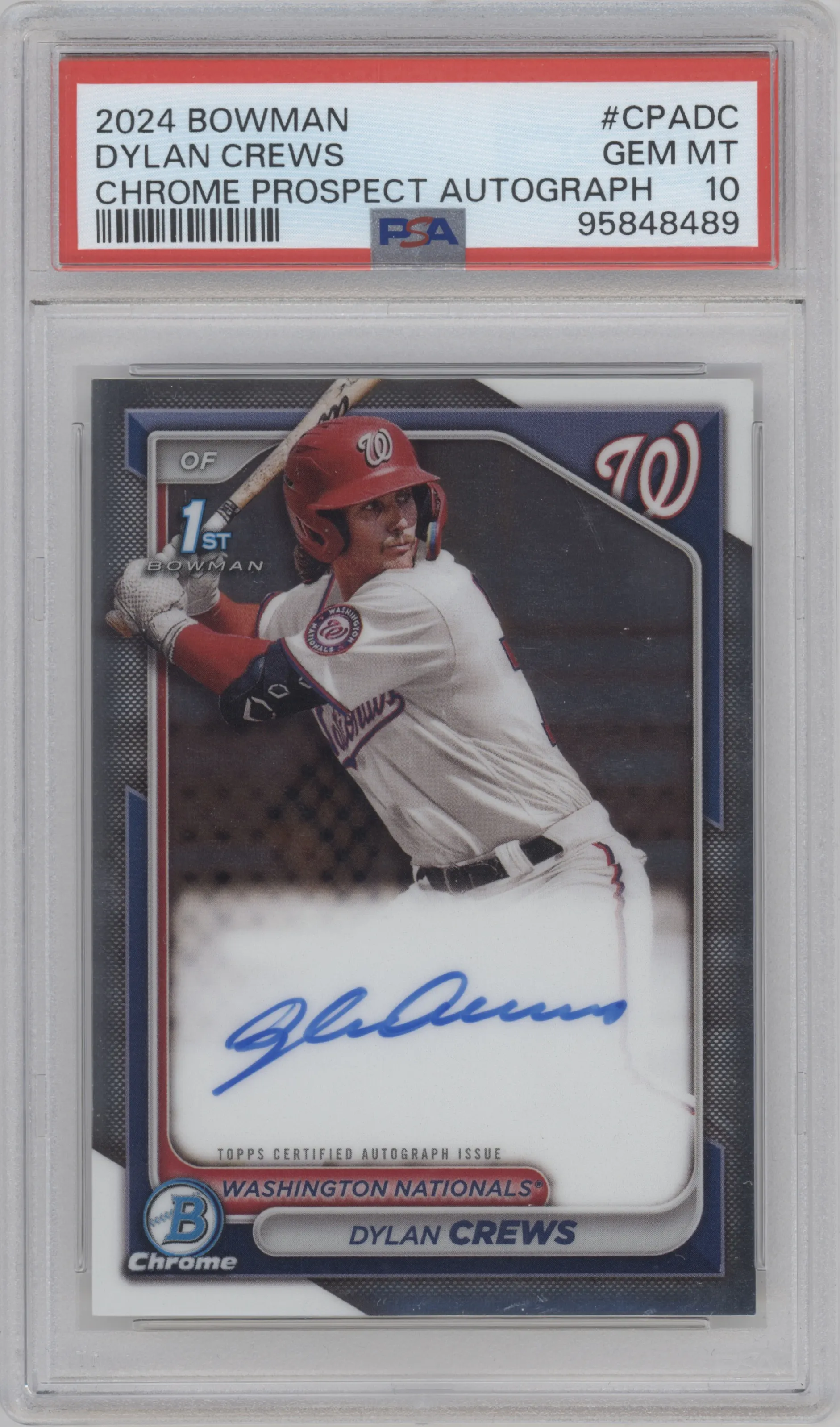 2024 Bowman Chr.Pros.Auto Dylan Crews PSA 10