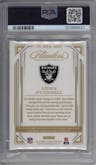 Aidan O'Connell from the 2023 Panini Flawless set featuring a Ruby parallel graded by PSA and given an overall grade of 9.