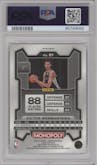 Victor Wembanyama from the 2023-24 Panini Prizm Monopoly set featuring a Silver Prizm parallel graded by PSA and given an overall grade of 10.