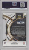 Jaxon Smith-Njigba from the 2023 Panini Select set featuring a Die-Cut Orange parallel graded by PSA and given an overall grade of 10.