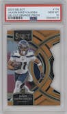 Jaxon Smith-Njigba from the 2023 Panini Select set featuring a Die-Cut Orange parallel graded by PSA and given an overall grade of 10.