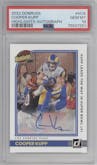 Cooper Kupp from the 2022 Panini Donruss set graded by PSA and given an overall grade of 10.