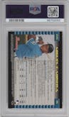 Miguel Cabrera from the 2002 Bowman set graded by PSA and given an overall grade of 9.