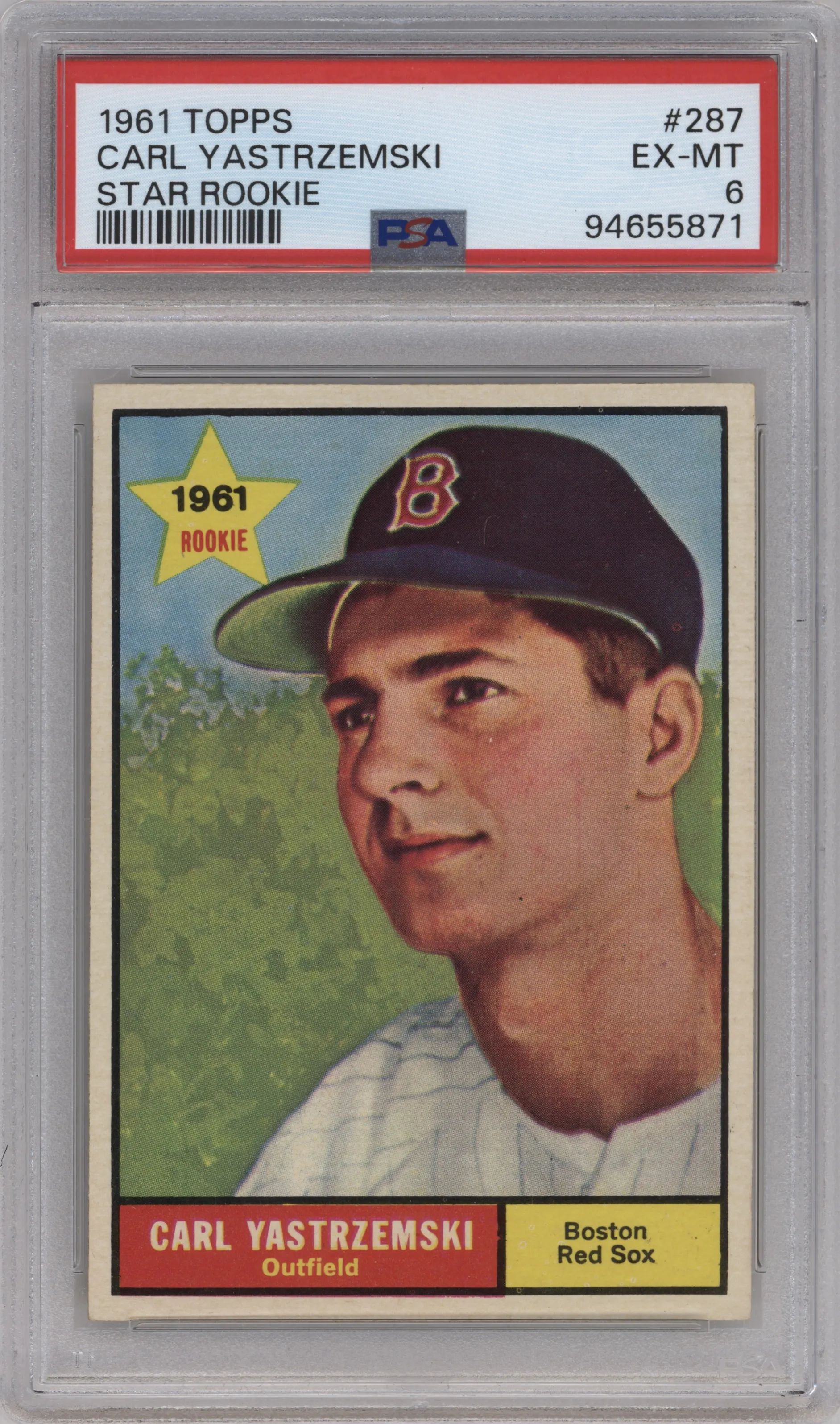 1961 Topps Carl Yastrzemski #287 PSA 6
