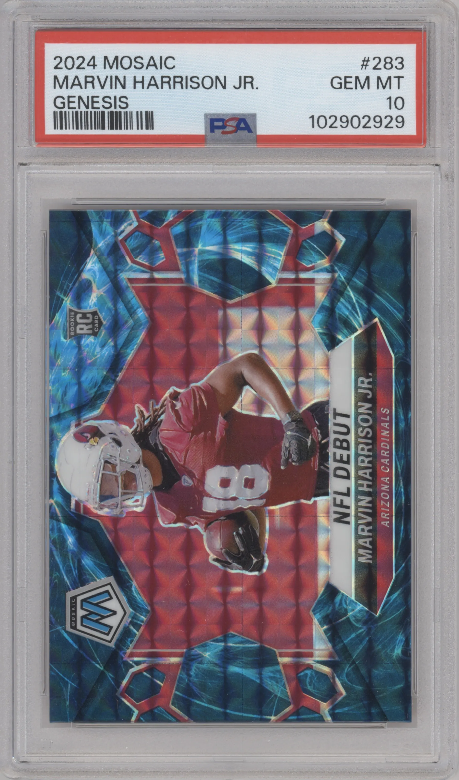 2024 Panini Mosaic Marvin Harrison Jr. Genesis #283 PSA 10