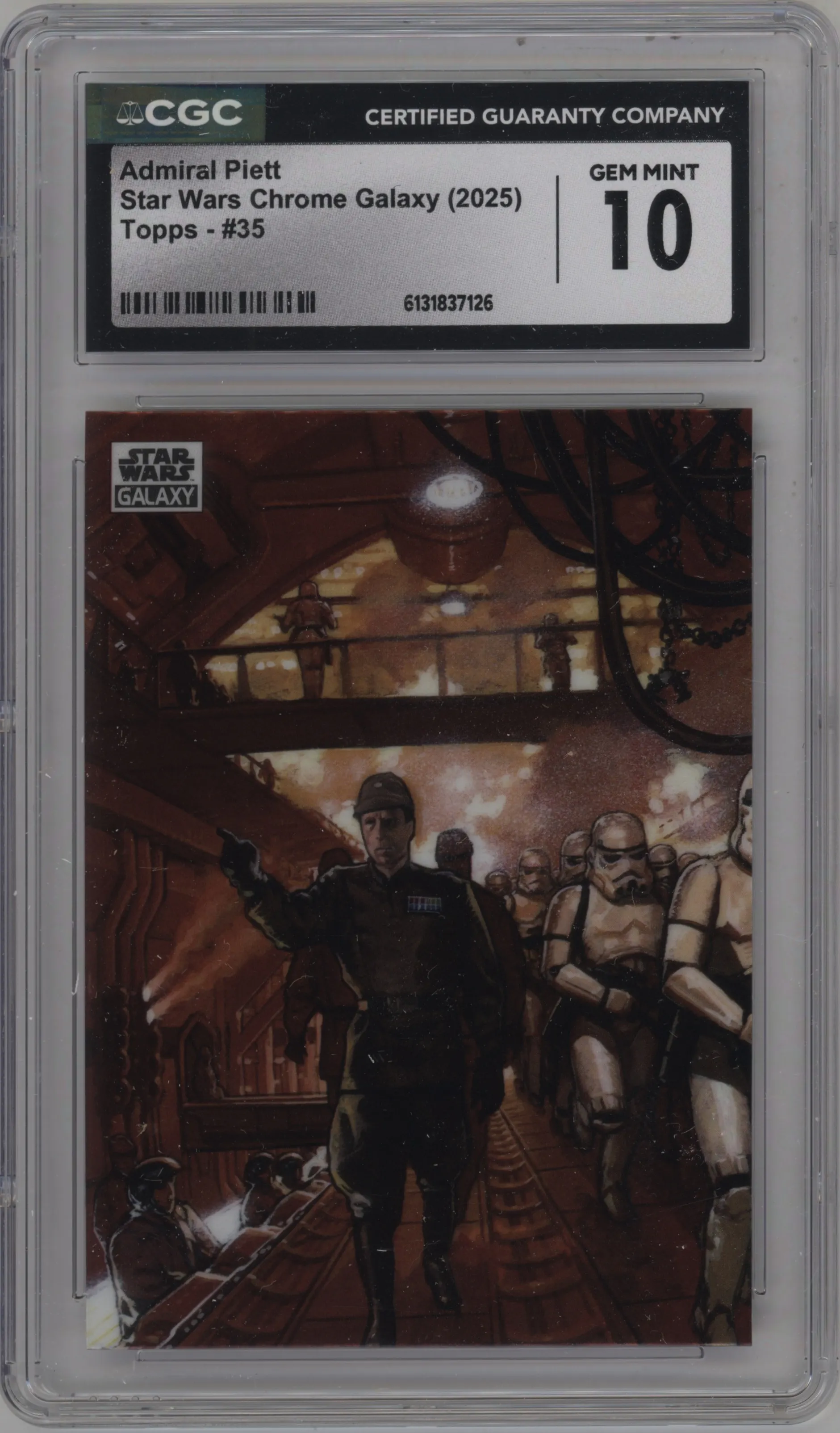 2025 Topps Chrome Star Wars Galaxy Admiral Piett #35 CGC 10