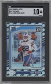 Ray Davis from the 2024 Donruss Optic set featuring a Team Logo parallel graded by SGC and given an overall grade of 10.