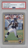 LaDainian Tomlinson from the 2001 Topps set featuring a Topps Collection parallel graded by PSA and given an overall grade of 10.