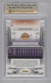Kobe Bryant from the 2009-10 Panini Prestige set graded by Beckett and given an overall grade of 9.5.