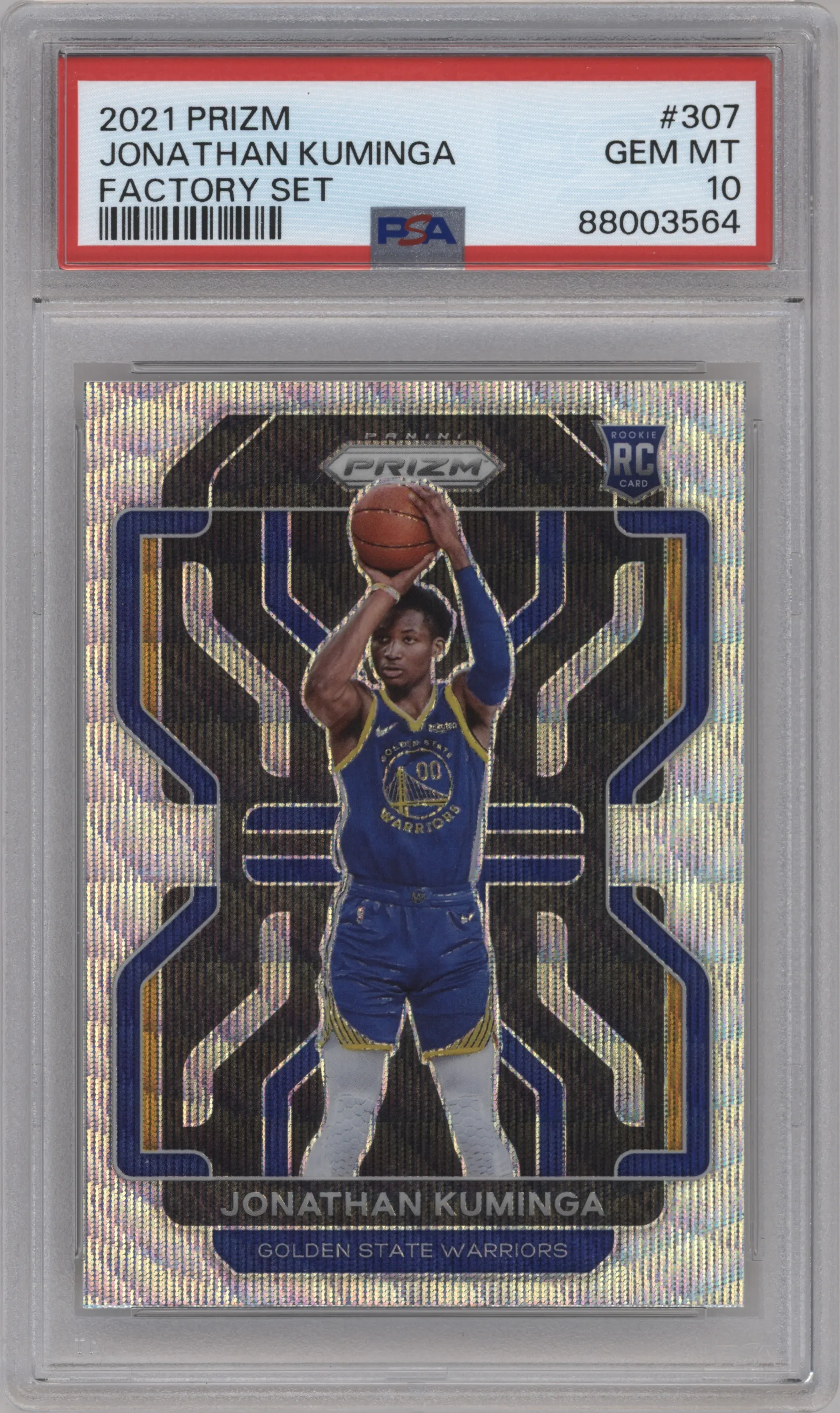 2021 Panini Prizm Jonathan Kuminga Factory Set PSA 10