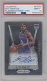 De'Aaron Fox from the 2021-22 Panini Prizm  set graded by PSA and given an overall grade of 10.