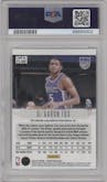 De'Aaron Fox from the 2021-22 Panini Prizm  set graded by PSA and given an overall grade of 10.