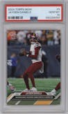 Jayden Daniels from the 2024 Topps Now set graded by PSA and given an overall grade of 10.