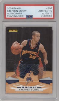 Stephen Curry from the 2009-10 Panini  set graded by PSA and given an overall grade of 0.