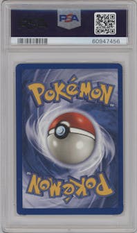 Pinsir from the 1999 Pokemon set graded by PSA and given an overall grade of 8.