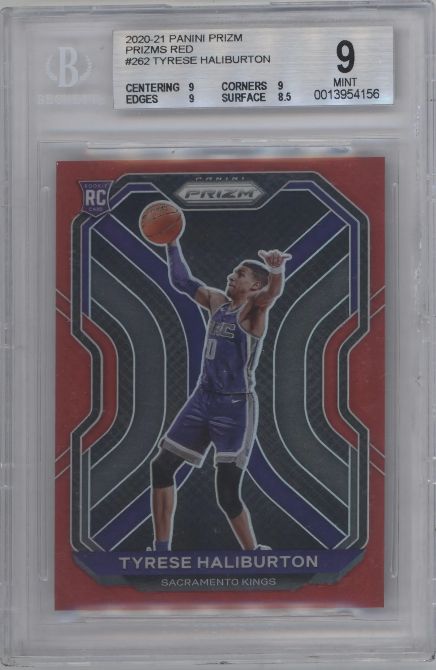 2020 Panini Prizm Tyrese Haliburton Red Prizm BGS 9