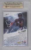 C.J. Stroud from the 2023 Panini Absolute set graded by Beckett and given an overall grade of 9.5.