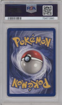 Raticate from the 1999 Pokemon set graded by PSA and given an overall grade of 9.