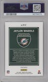 Jaylen Waddle from the 2021 Panini Donruss Optic set graded by PSA and given an overall grade of 10.