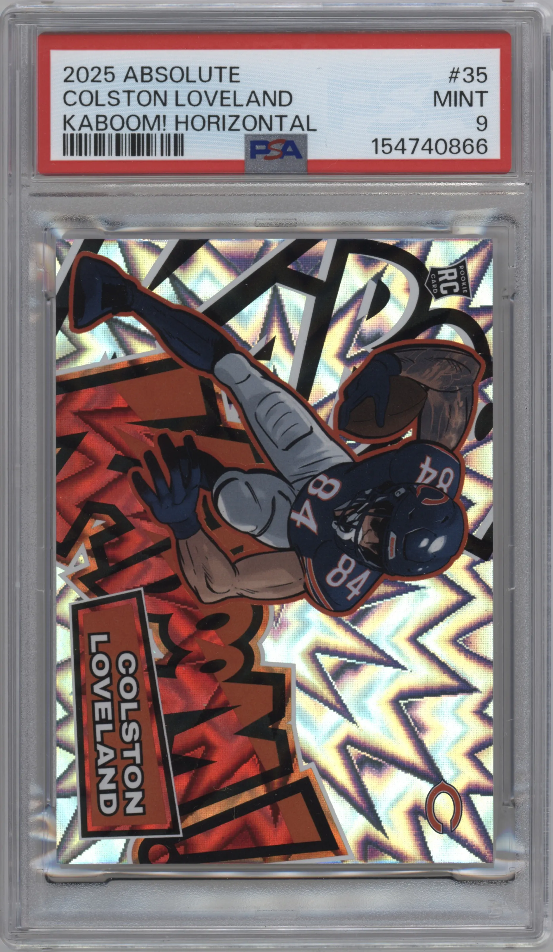 2025 Panini Absolute Kaboom Horizontal Colston Loveland #35 PSA 9