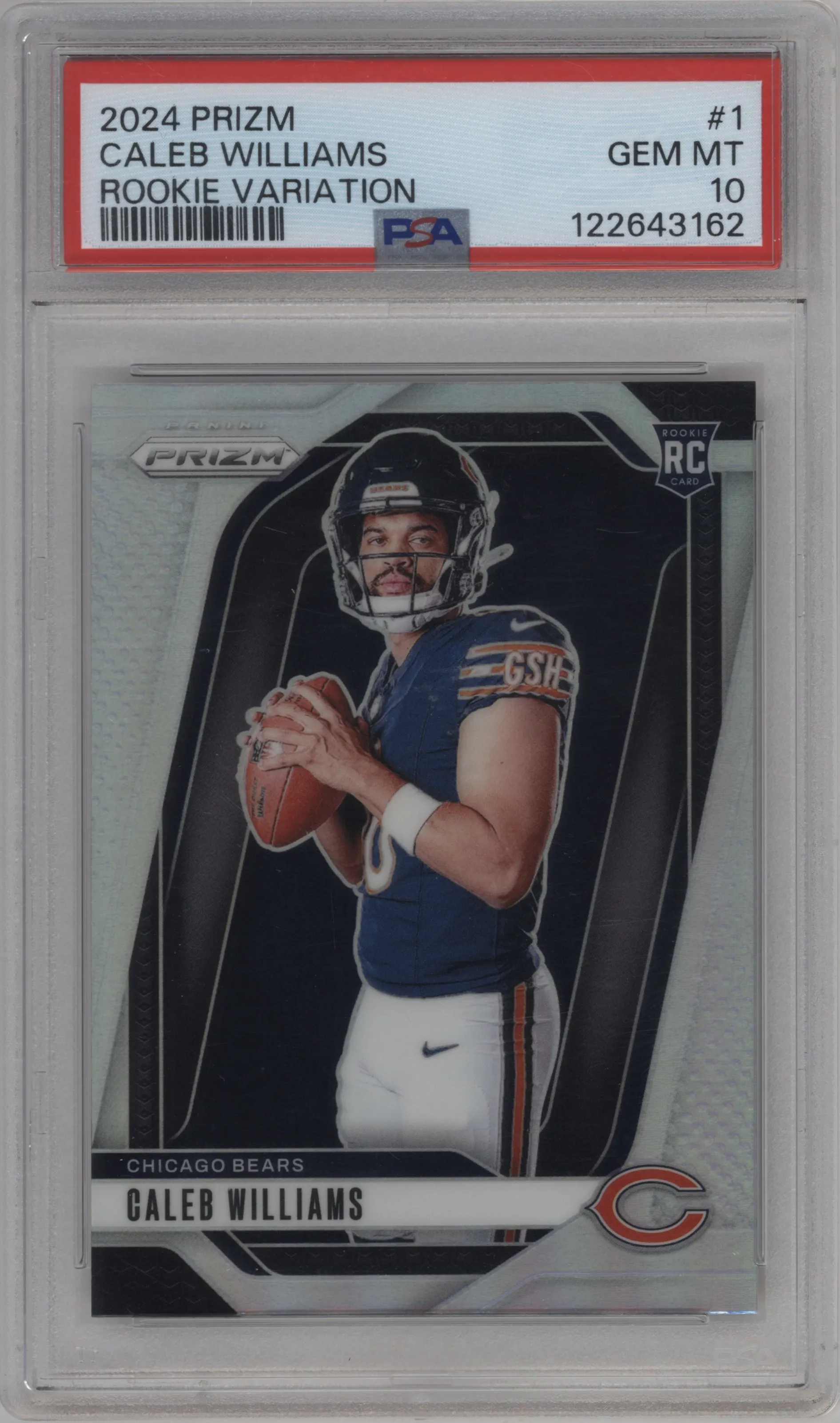 2024 Panini Prizm Rke.Var. Caleb Williams PSA 10