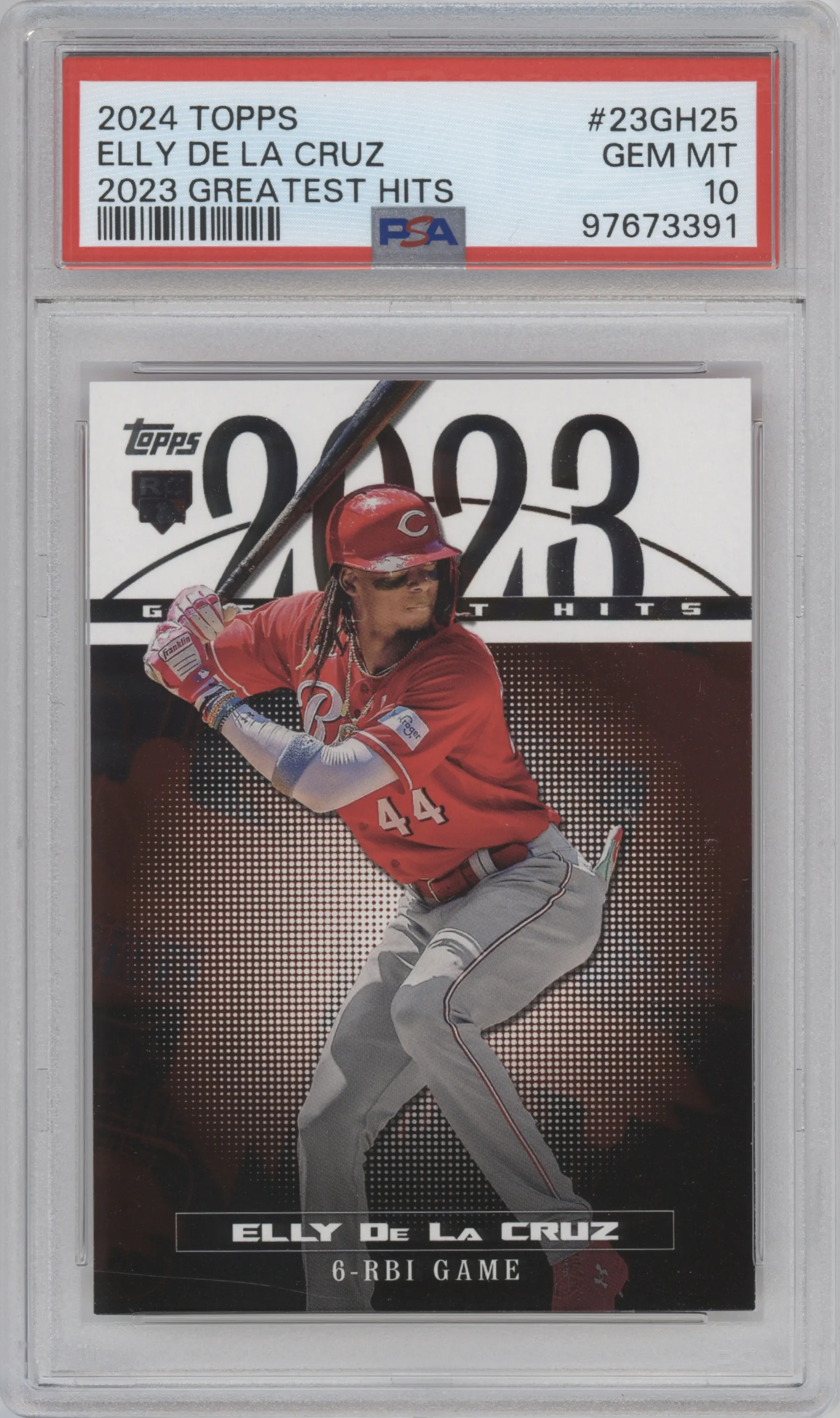 2024 Topps 2023 Greatest Hits Elly De La Cruz PSA 10