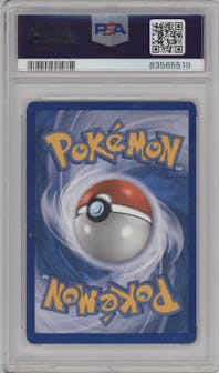 Squirtle from the 2006 Pokemon EX set featuring a National Championships parallel graded by PSA and given an overall grade of 6.