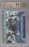 Franco Harris from the 2000 Topps Finest set featuring a Refractor parallel graded by Beckett and given an overall grade of 9.5.