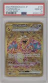 Charizard ex from the 2023 Pokemon SV JPN set graded by PSA and given an overall grade of 10.