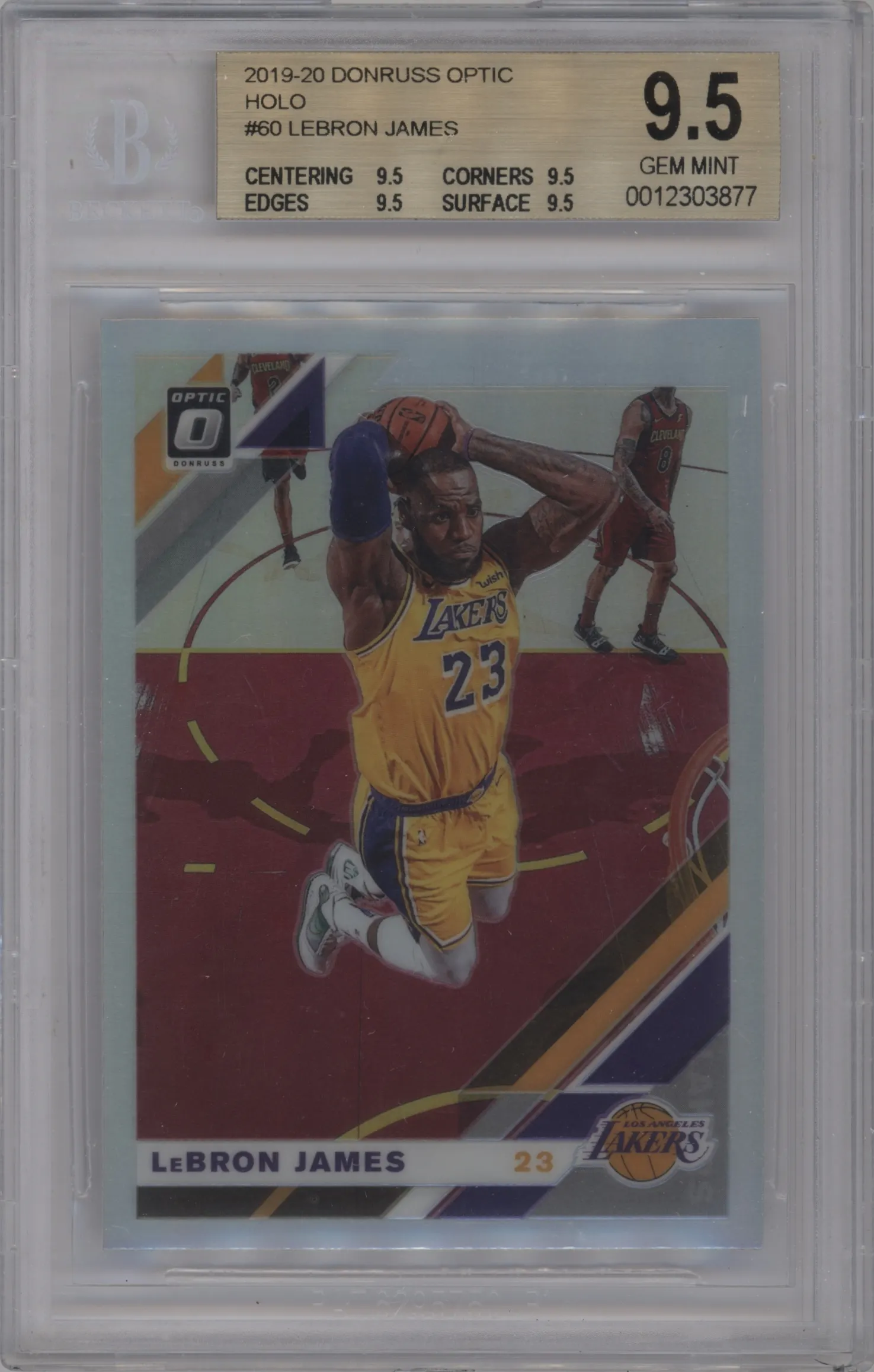 2019 Panini Donruss Optic LeBron James Holo #60 BGS 9.5