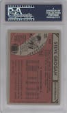 Steve Grogan from the 1980 Topps set graded by PSA and given an overall grade of 10.
