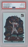 Tom Brady from the 2022 Panini Donruss set graded by PSA and given an overall grade of 10.