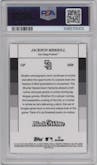 Jackson Merrill from the 2024 Topps Black & White set graded by PSA and given an overall grade of 10.