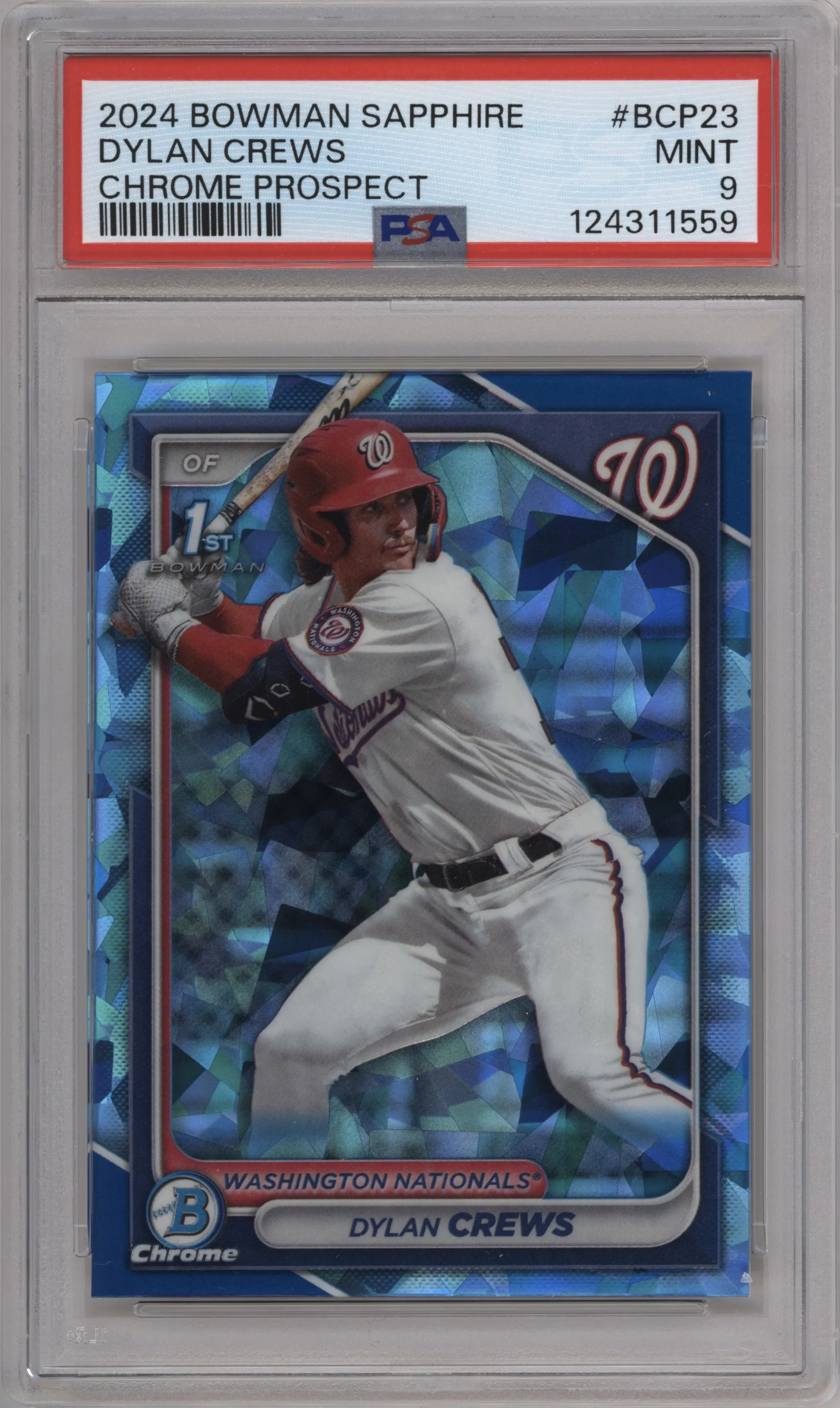 2024 Bowman Sapphire Edition Dylan Crews #BCP-23 PSA 9