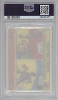 Kobe Bryant from the 2003-04 Topps Bazooka set graded by PSA and given an overall grade of 10.