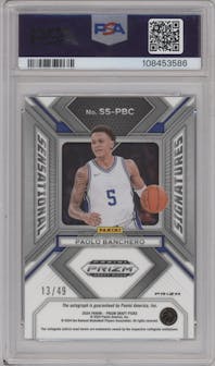 Paolo Banchero from the 2024 Panini Prizm Draft Picks set featuring a Orange Pulsar Prizm parallel graded by PSA and given an overall grade of 10.