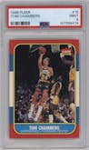 Tom Chambers from the 1986-87 Fleer set graded by PSA and given an overall grade of 9.