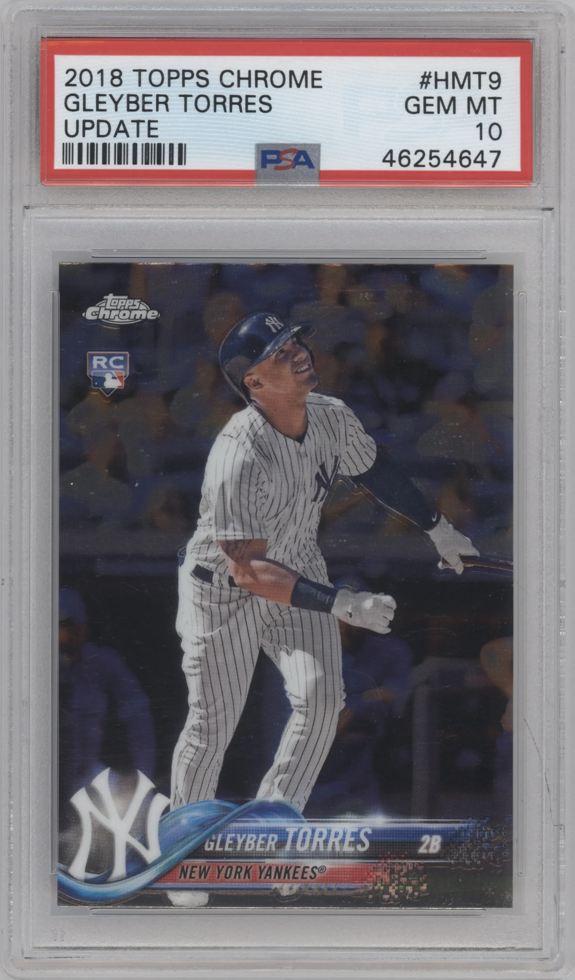 2018 Topps Chrome Update Gleyber Torres PSA 10