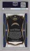 Justin Herbert from the 2020 Panini Select set graded by PSA and given an overall grade of 9.