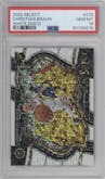 Christian Braun from the 2022-23 Panini Select set featuring a White Disco parallel graded by PSA and given an overall grade of 10.
