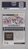 Jayden Daniels from the 2024 Panini Luminance set featuring a Gold parallel graded by PSA and given an overall grade of 10.