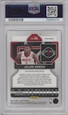 Jalen Green from the 2021-22 Panini Prizm  set featuring a Ice Prizm parallel graded by PSA and given an overall grade of 10.