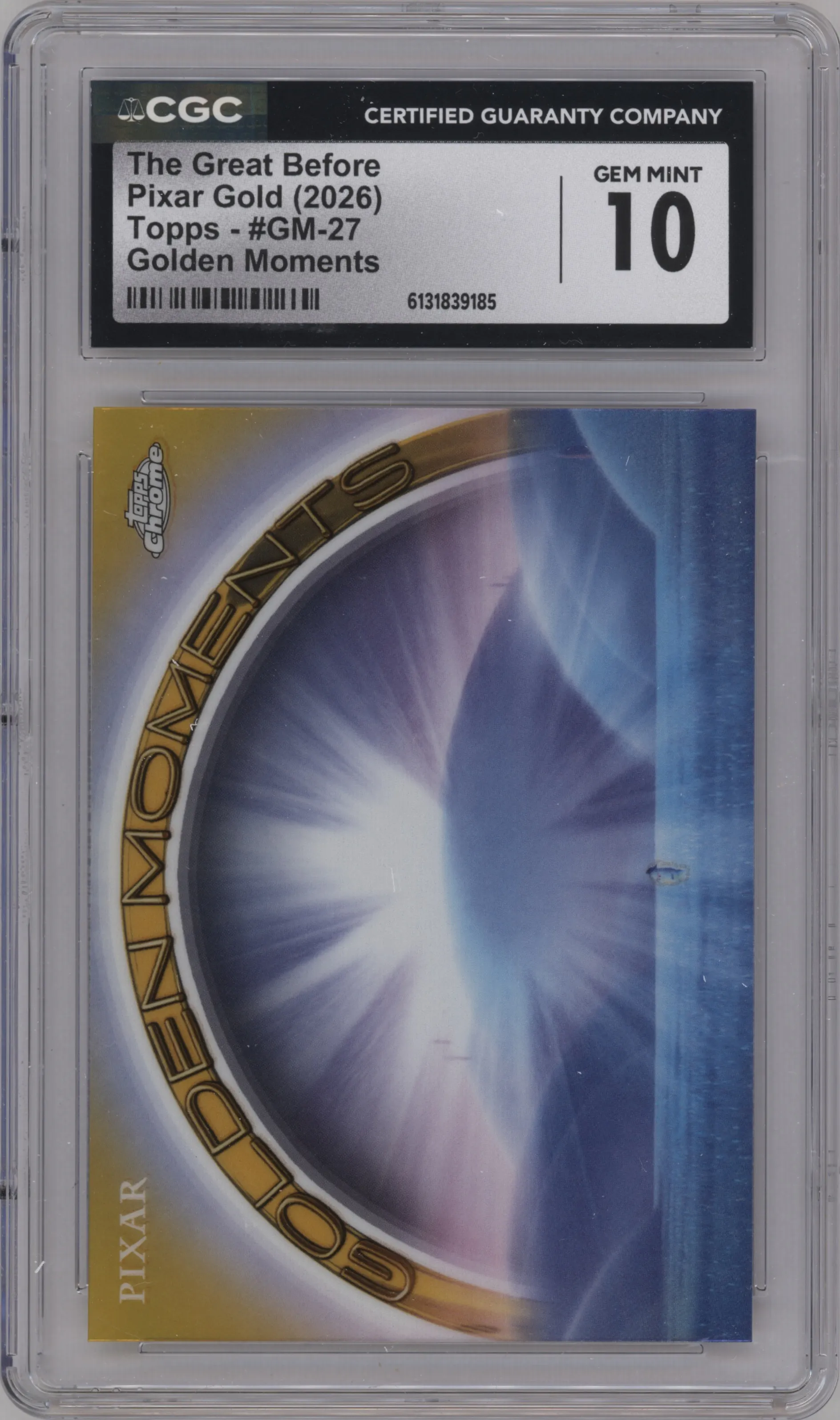 2025 Topps Pixar Gold Golden Moments The Great Before CGC 10