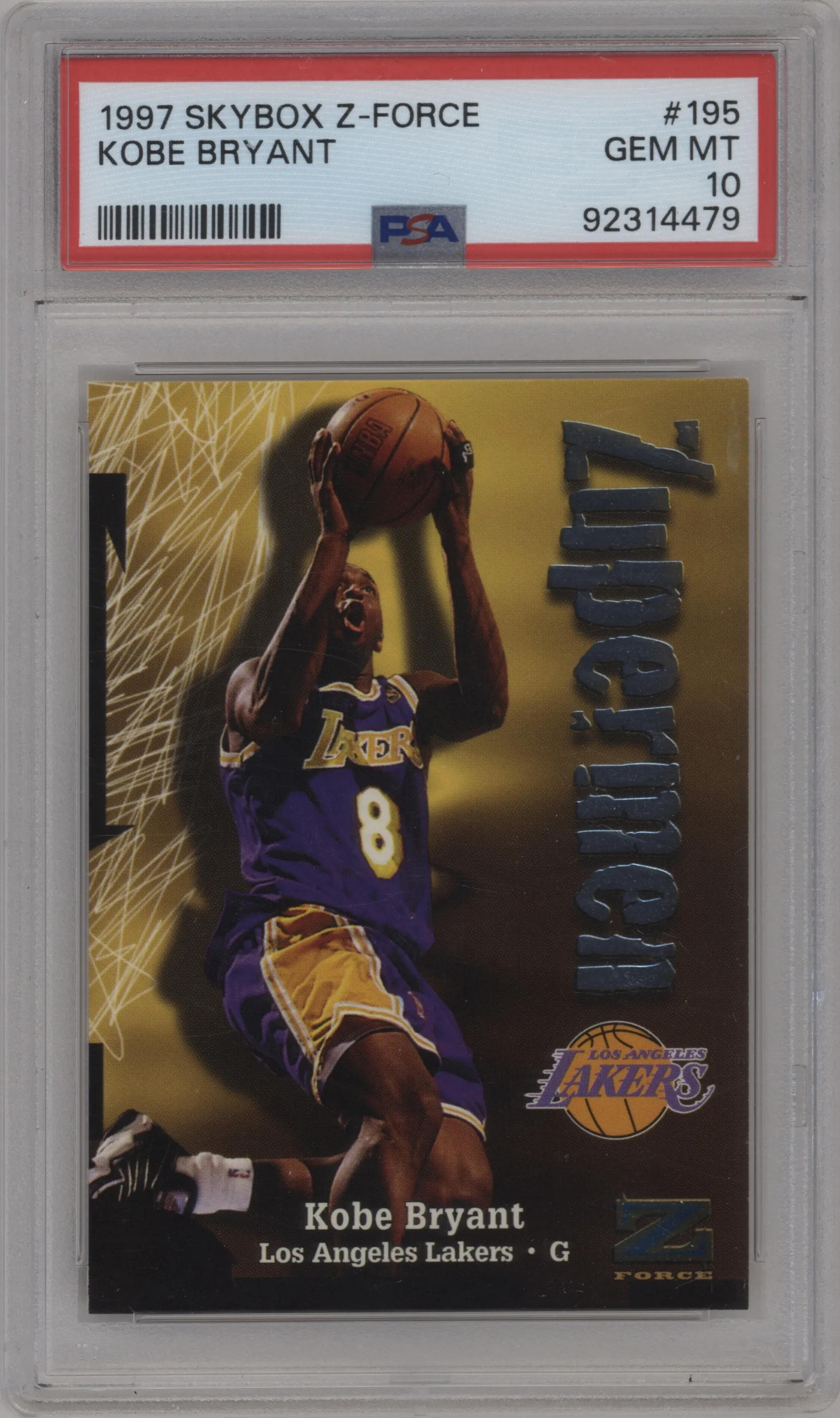 1997 Skybox Z-Force Kobe Bryant #195 PSA 10