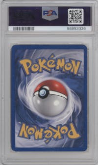 Dark Charizard from the 2000 Pokemon set graded by PSA and given an overall grade of 4.