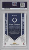 Anthony Richardson from the 2023 Panini Rookies & Stars set featuring a Silver parallel graded by PSA and given an overall grade of 9.