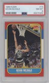 Kevin McHale from the 1986-87 Fleer set graded by PSA and given an overall grade of 8.