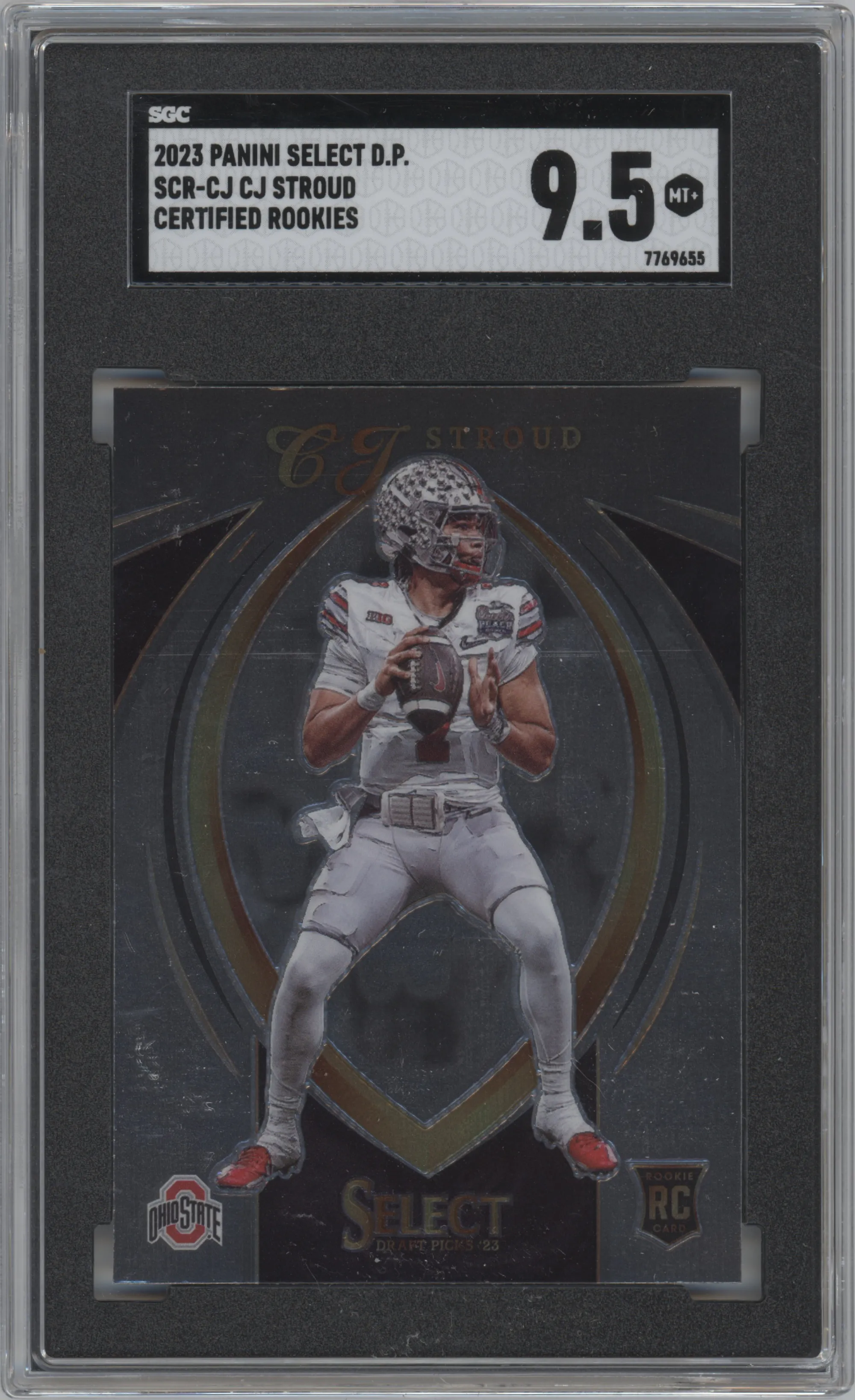 2023 Panini Select Draft Picks Certified Rke. CJ Stroud SGC 9.5