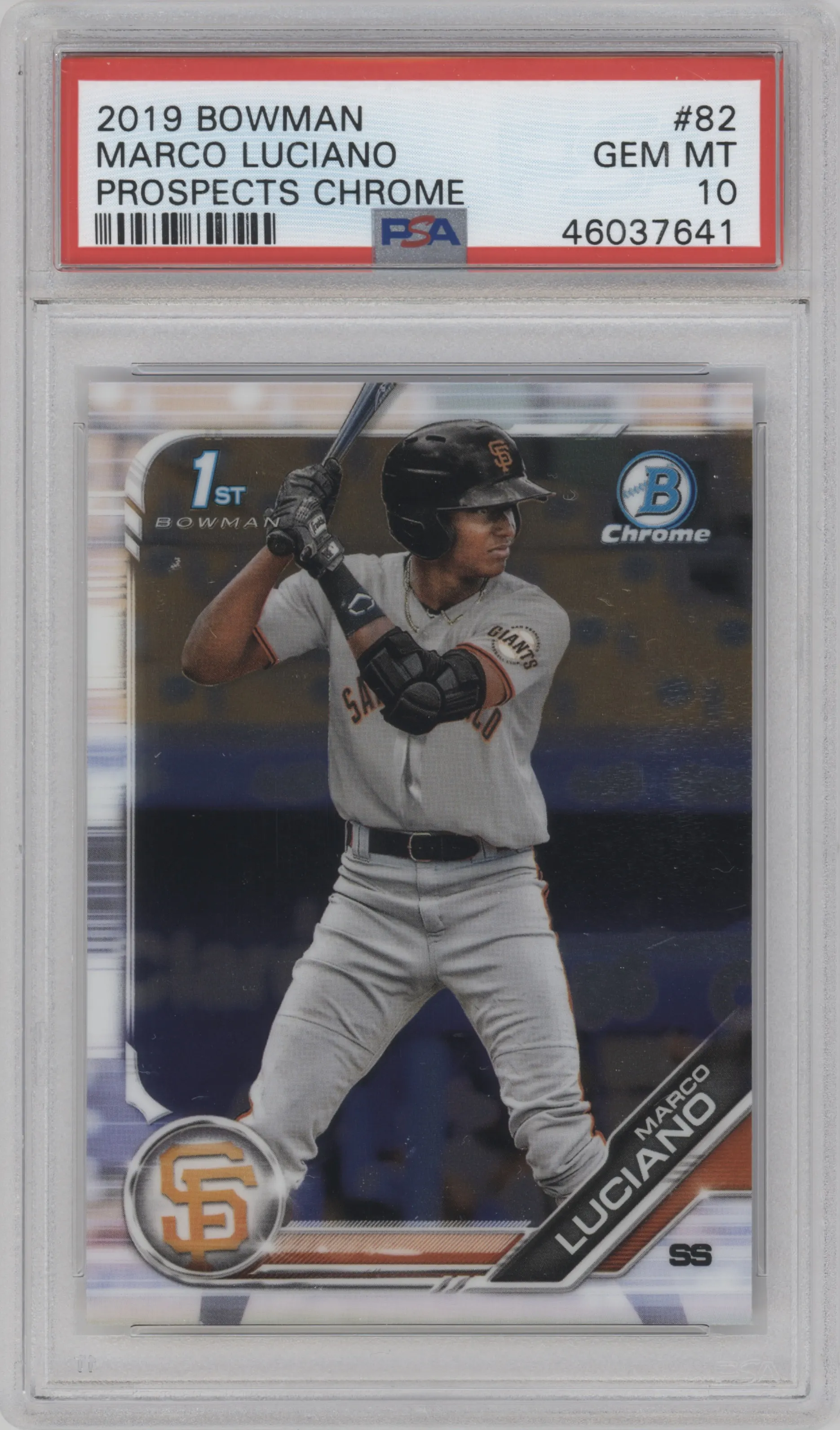 2019 Bowman Chr.Pros. Marco Luciano PSA 10