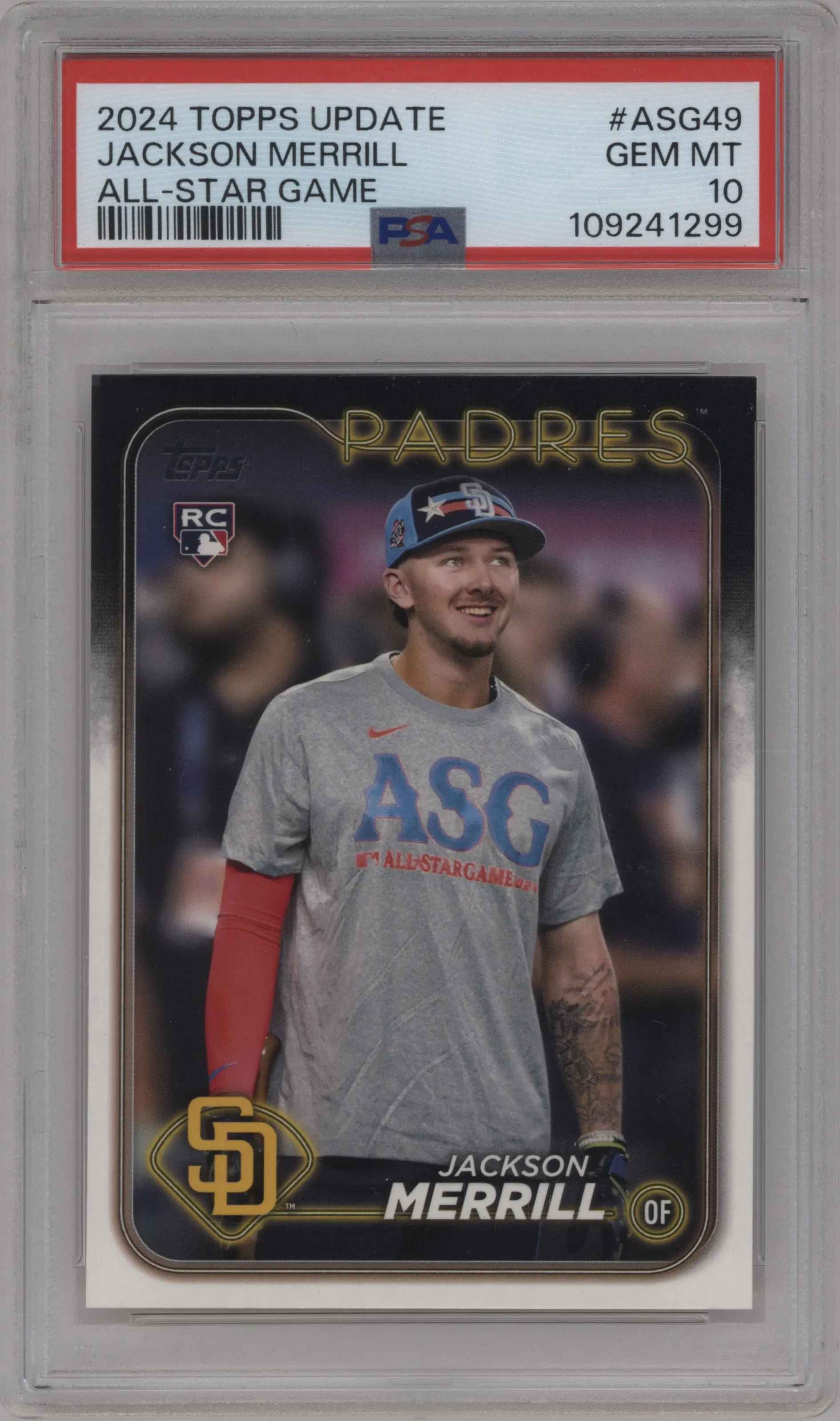 2024 Topps Update 2024 All-Star Game Jackson Merrill PSA 10